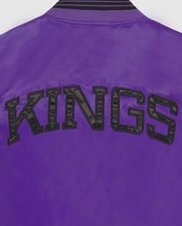 Starter - Womens Sacramento Kings Varsity Satin Full-snap Jacket
