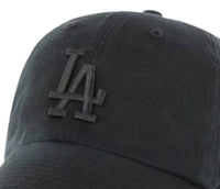 ’47 Men's Los Angeles Dodgers Clean Up Adjustable Cap in black 1 - men's hat - detail view