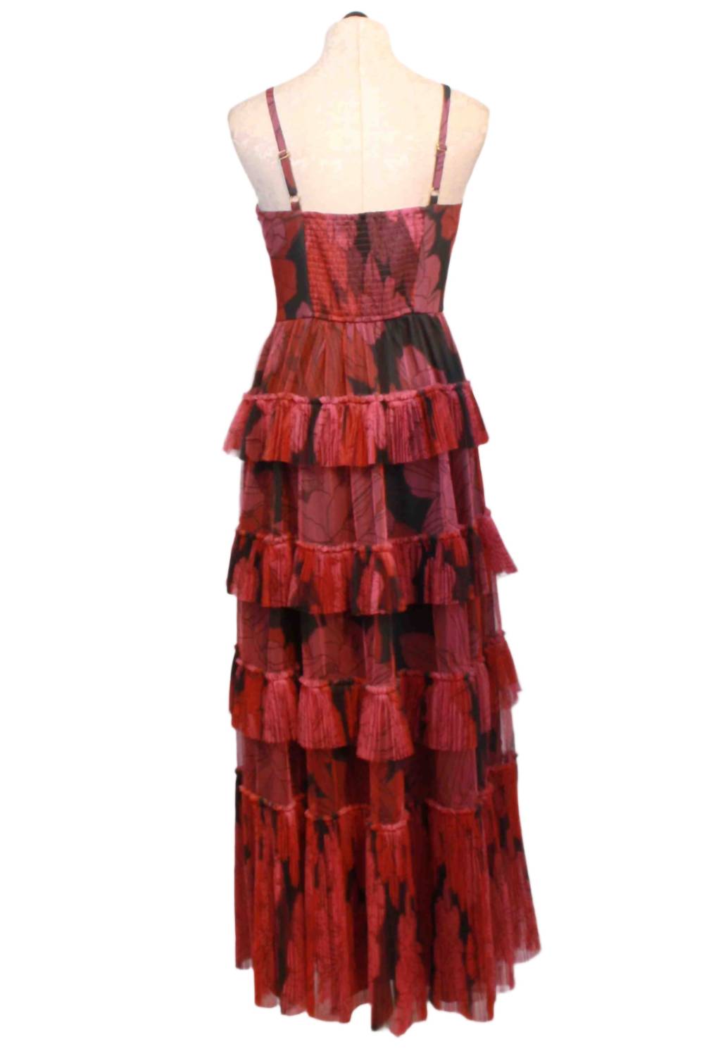 Hutch - Freya Sleeveless Mesh Tiered Maxi Gown