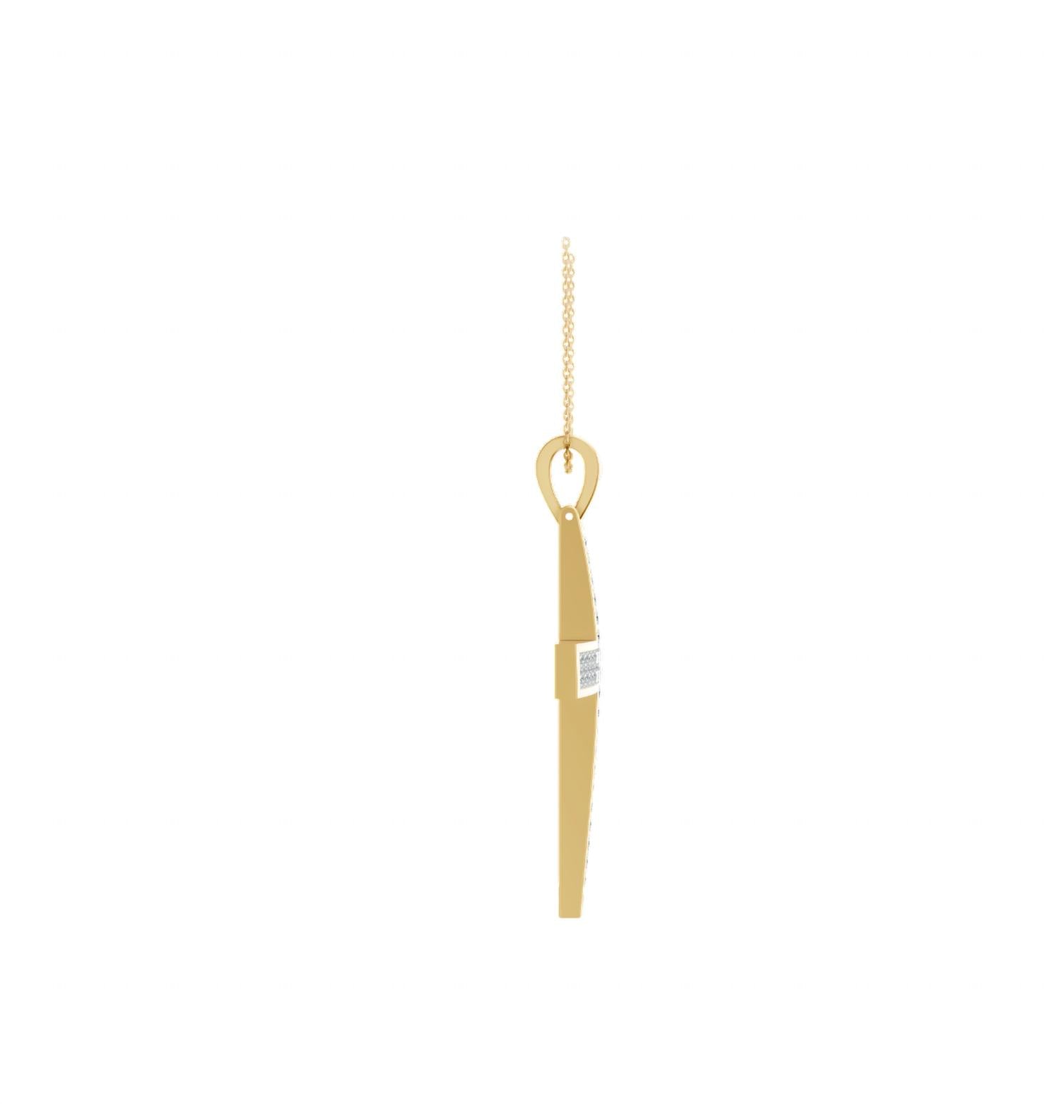Aamiaa - Women's Natural Diamond Cross Pendant
