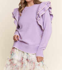 J.Nna - Women's Amara Ruffle Knit Top