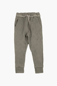 Appaman Sidewalk Lightening Bolt Sweatpants in warm grey - kids' joggers - alternate view