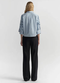 A.L.C. - Maude Cropped Cotton Stripe Shirt