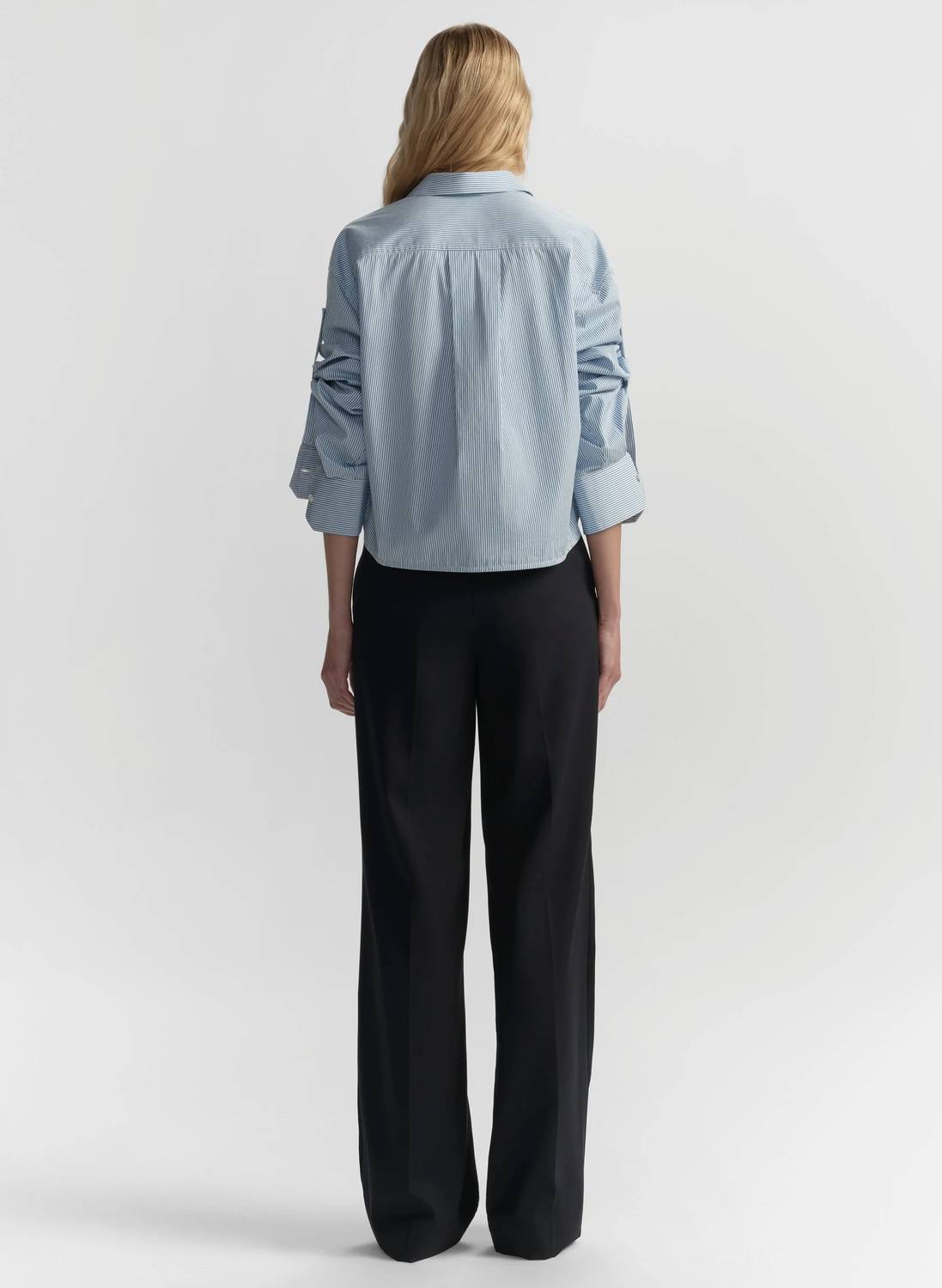 A.L.C. - Maude Cropped Cotton Stripe Shirt