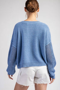 Ee:Some - Longsleeve Open Knit Sweater