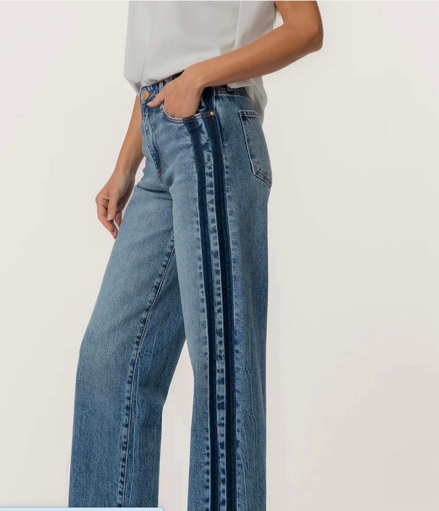 KUT FROM THE KLOTH Sienna Straight Leg Jeans in brilliantly - women's jeans - alternate view