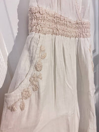 Gauze Embroidered Jumpsuit