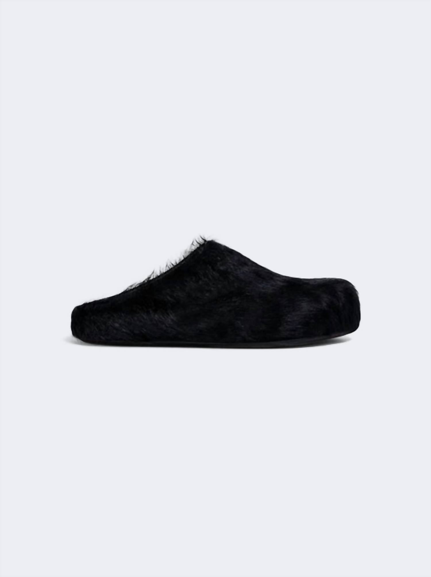 Marni - Men's Long Hair Calfskin Fussbett Sabot Shoes