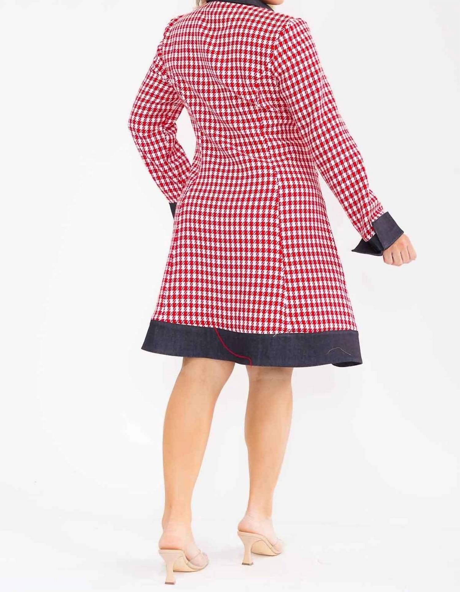 Karen T Design - Plaid Coat Dress