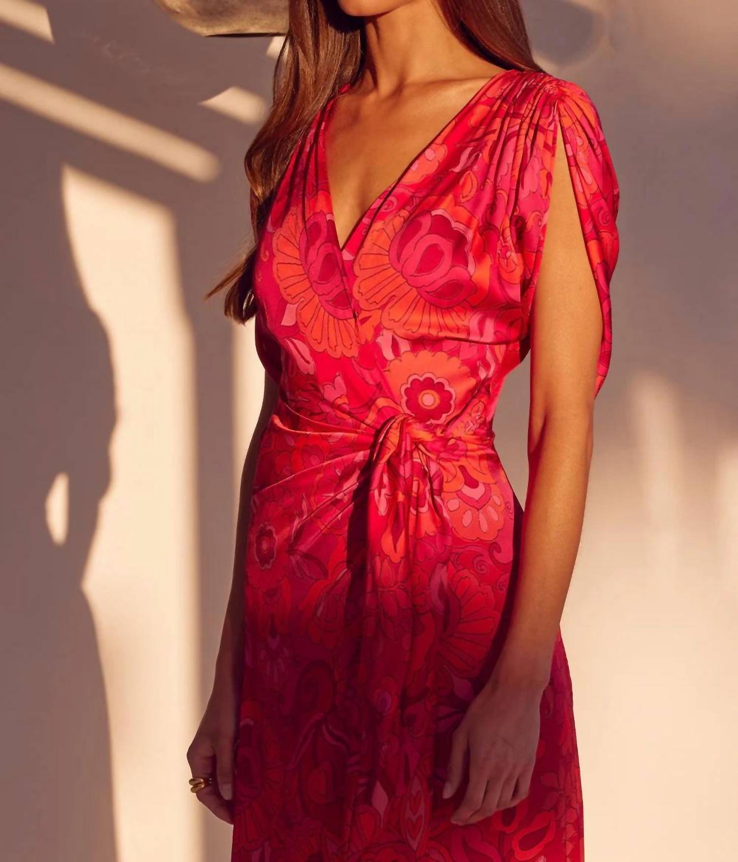Misa Los Angeles - Francesca Midi Wrap Dress