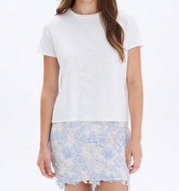 CHRLDR Jane Perfect Tee in white - women's t-shirt - detail view