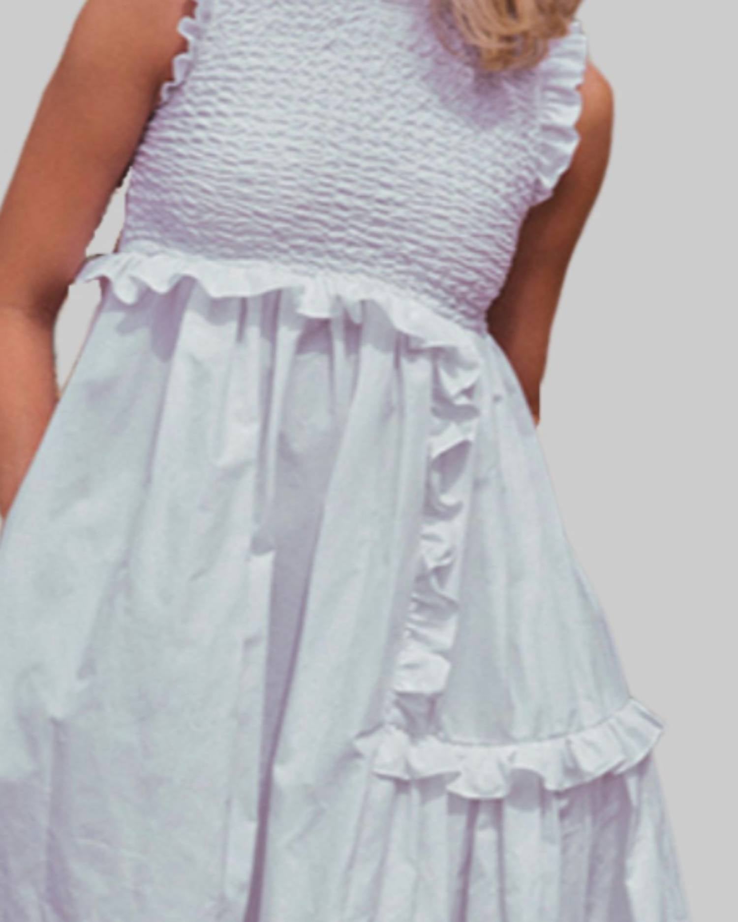 Teija - Mekko Ruffled Midi Dress