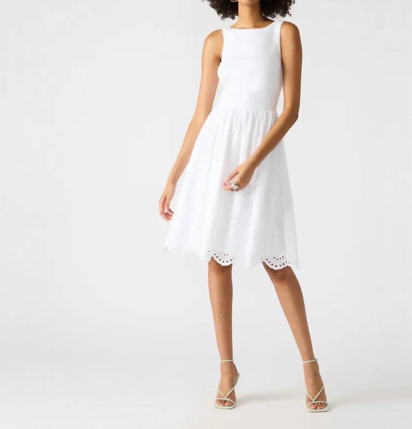 STEVE MADDEN Julian Dress in white - women's dress - detail view