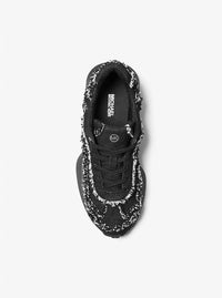 Michael Kors - Women's Ari Frayed Denim Trainer Shoes