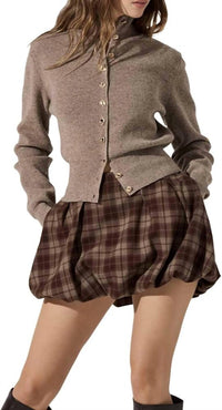 ASTR Women's Toini Skort in grey - women's skirt