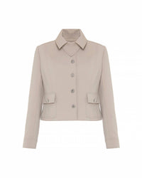 Theo The Label - Daphne Collar-Tab Military Jacket