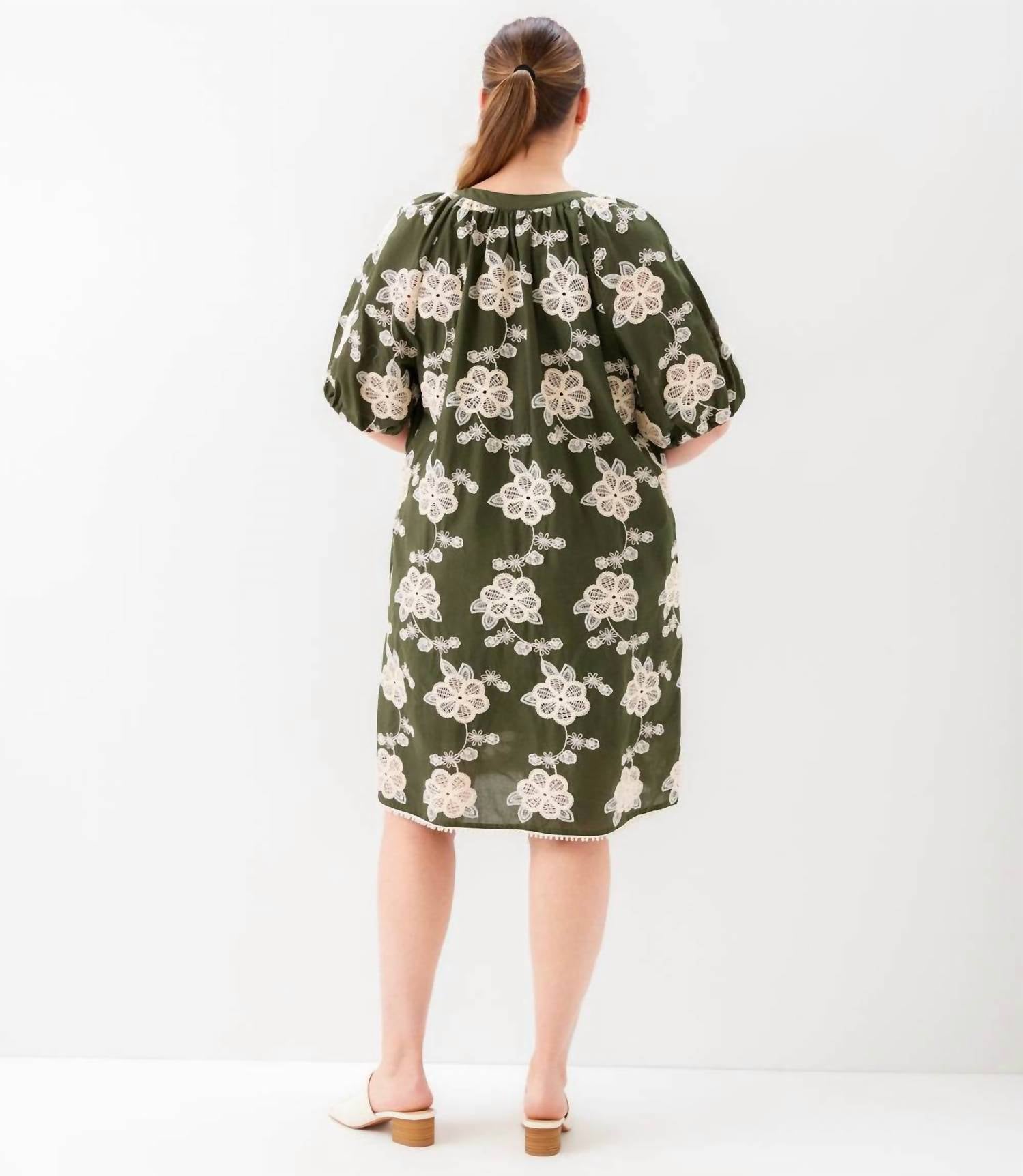 Karen Kane - Puff Sleeve Tassel Dress - Plus Size