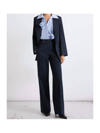 Marella - Straight fit gabardine trousers