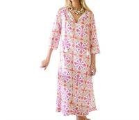 Marea Sheath Tunic Dress in pink multi - women's dress