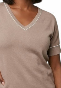Staccato - Sara Stitched Accent Top