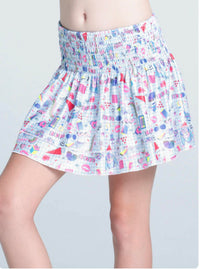 Lucky in Love Gumball Skirt in love gumball skirt in multi - kids' skirt - detail view