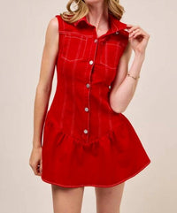 So Me - Game Day Mini Dress With Shorts Lining