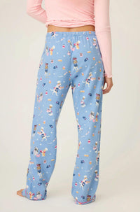 Pj Salvage - Baked Woof Love Dog Print Flannel Pants