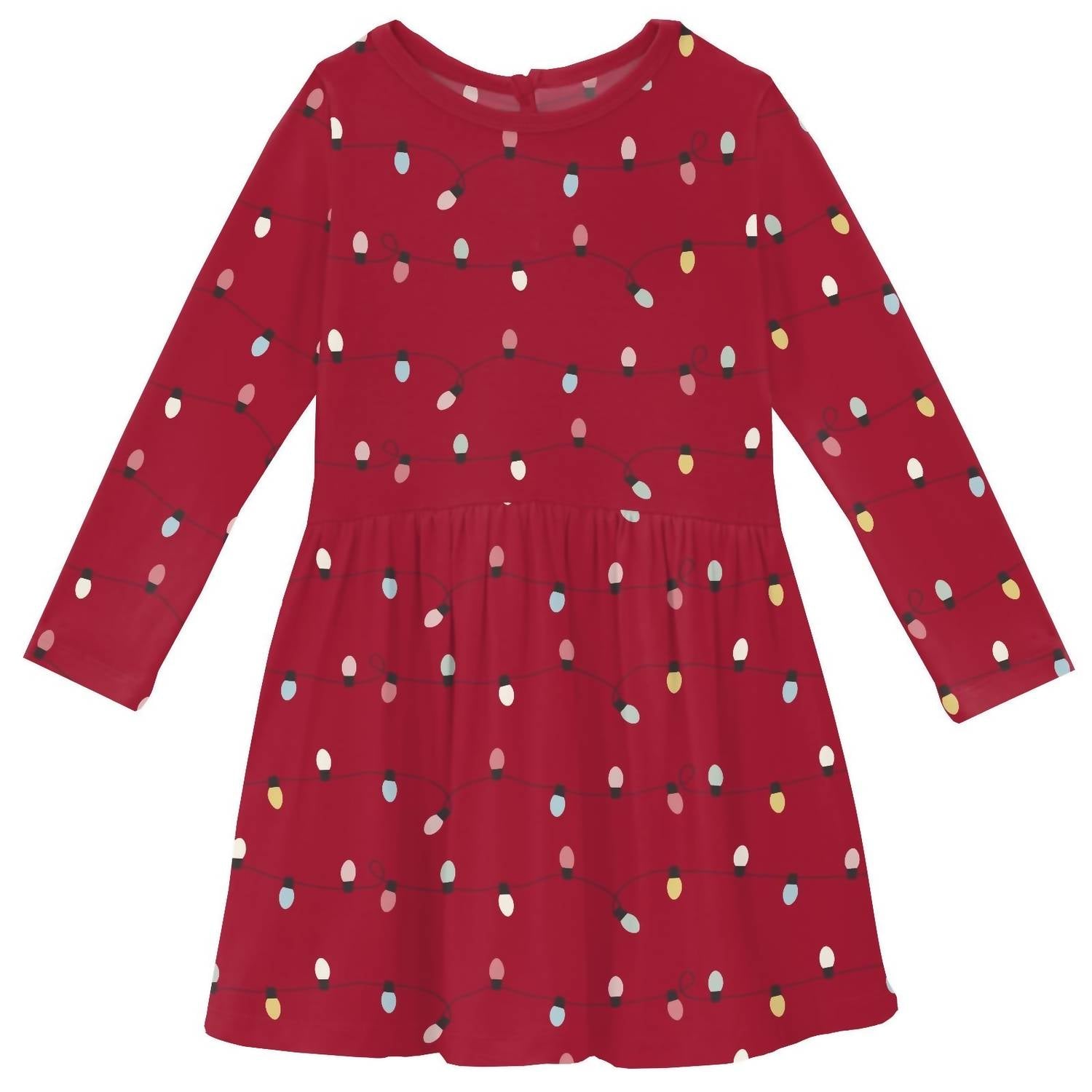 Kickee - Kid's Long Sleeve Twirl Dress With Pockets