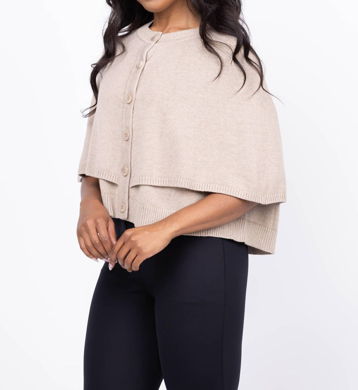 J. Society - Button Front Cape
