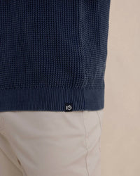SOUTHERN TIDE Carrington Garment Dyed Crew Sweater in dress blue - men's sweater - view 5
