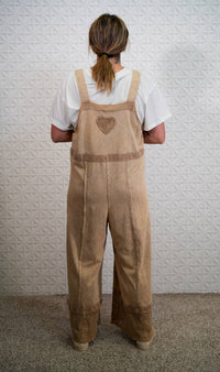 Oli & Hali - Next Move Washed Lace Hem Jumpsuit Overalls