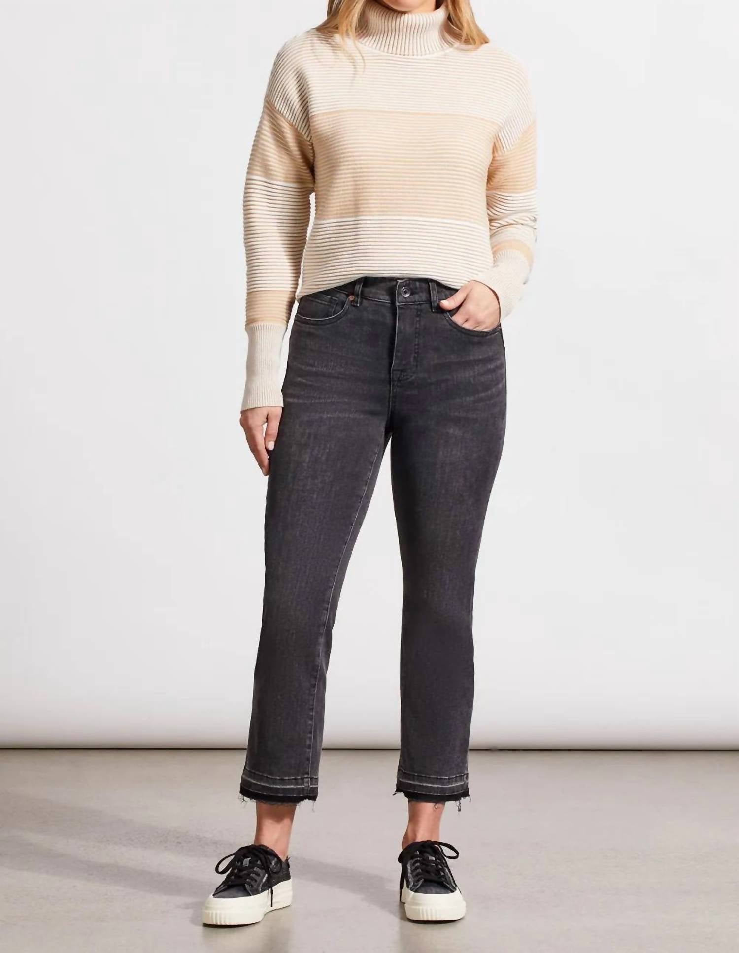 Tribal - Sophia Microflare Crop Jeans