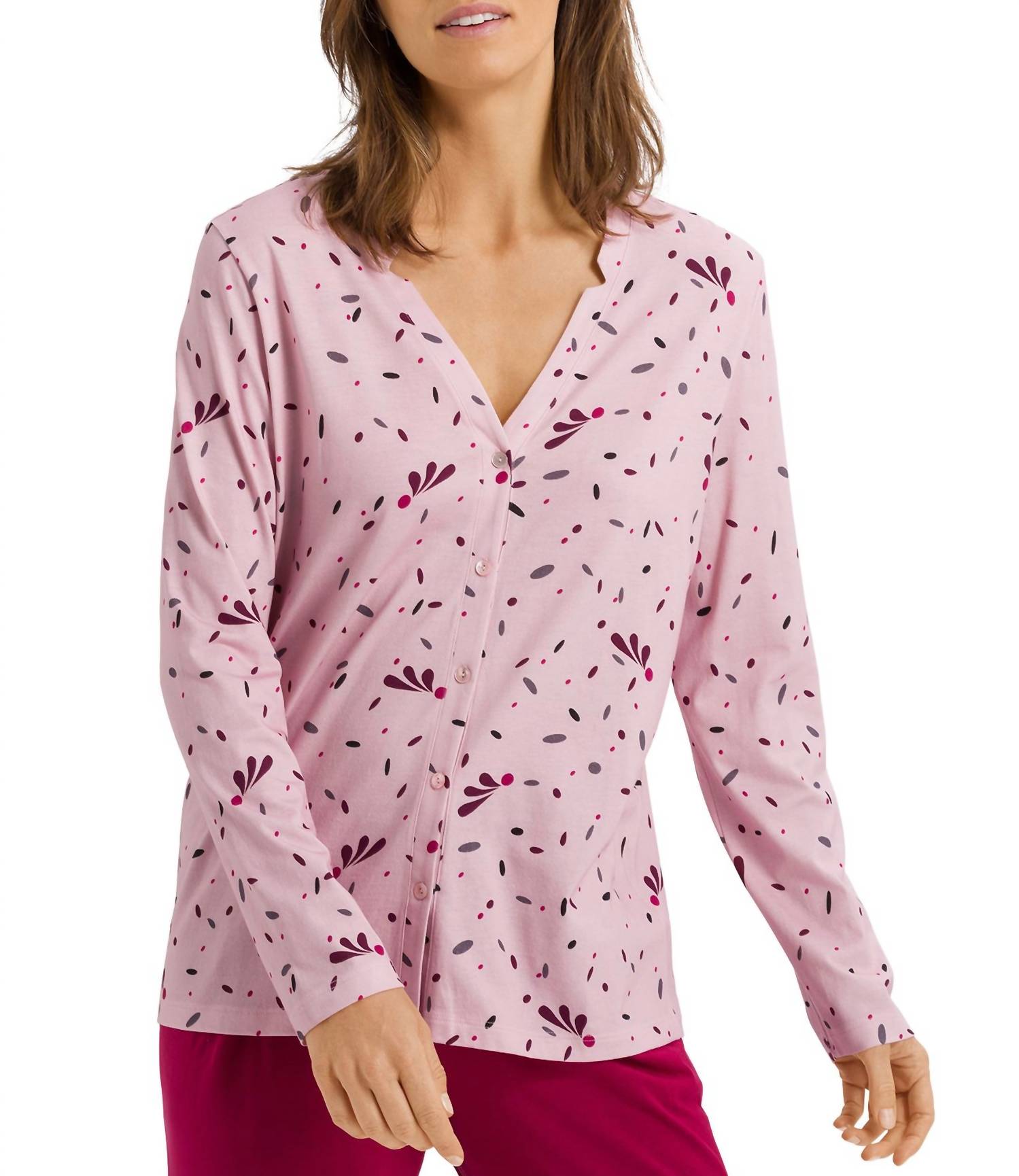 Hanro - Sleep & Lounge Button Front Knit Shirt