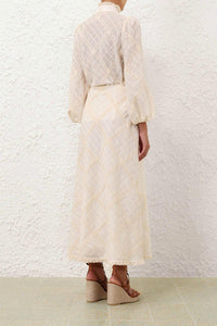 Zimmermann - Tallow Lace Trim Bias Skirt