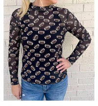 Aapparella - Mesh Football Print Top