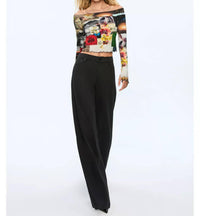 Alice + Olivia - Dorinda Off The Shoulder Top With Thumbholes