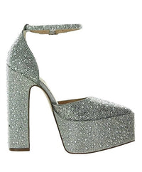 PROMPT RHINESTONE PLATFORM HEEL