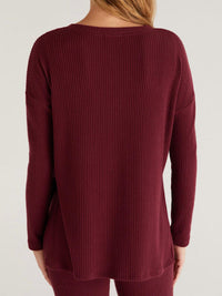 Z Lounge - Me-time Rib Long Sleeve Top