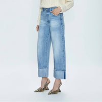 Pistola - Ryder High Rise Cuffed Straight Jeans