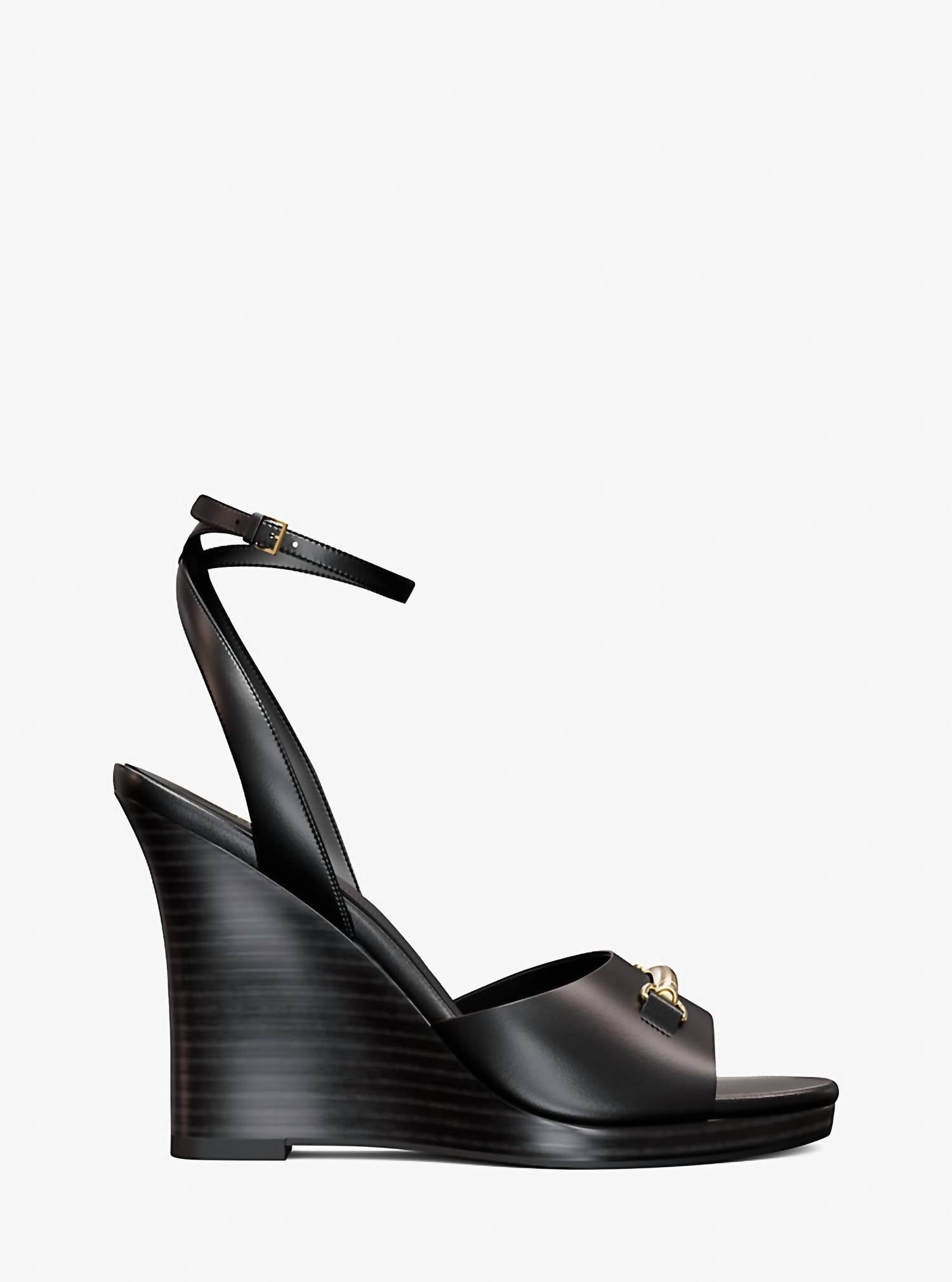 Michael Kors - Women's Carson Leather Wedge Sandals