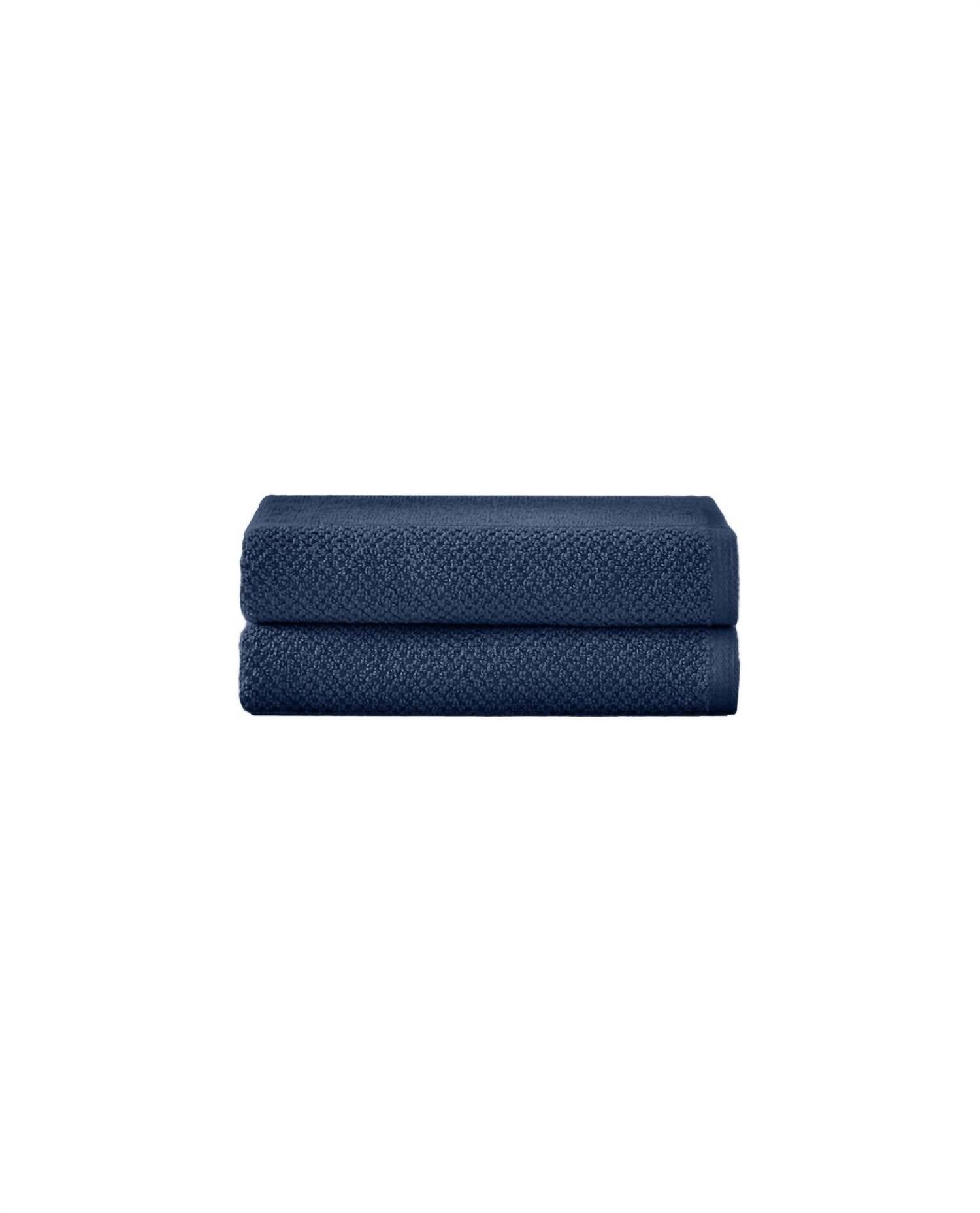 Under The Canopy - Textured Organic 2 Piece Hand Towel Set