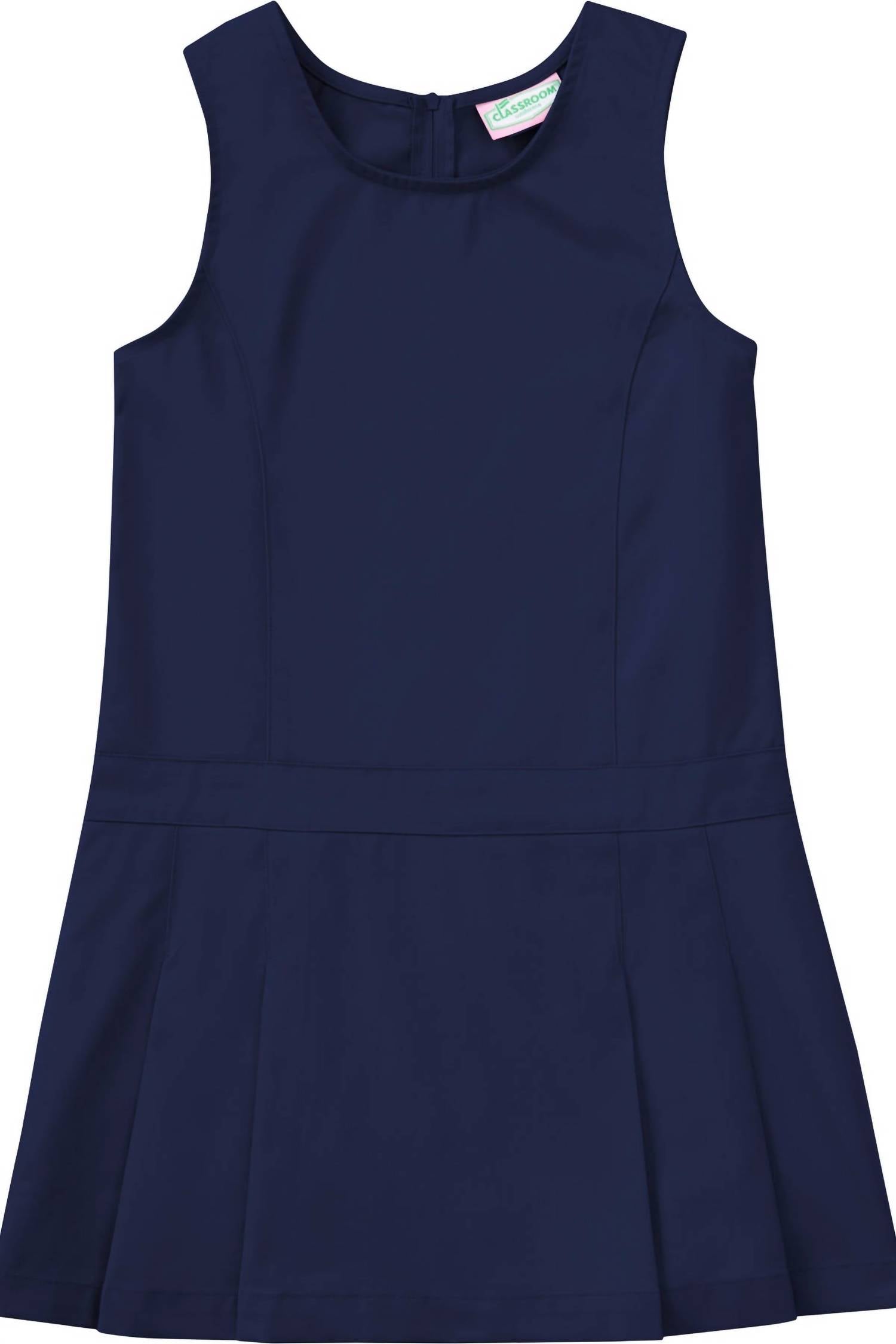 Classroom Uniforms - Girl's Uniform Kick Pleat Printed Jumper Dress