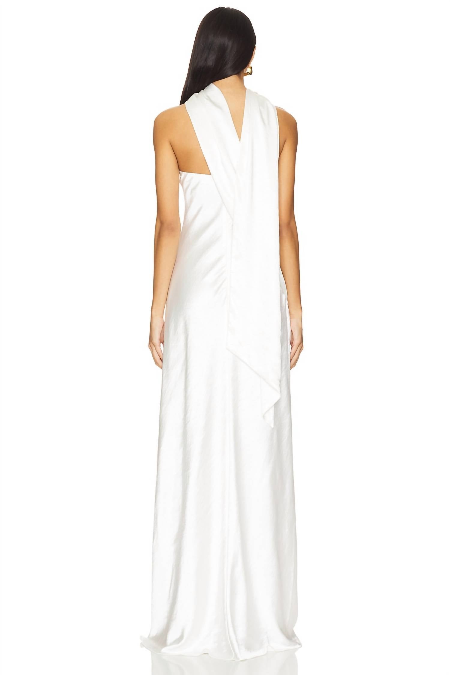 Misha - Lilia Sash Neck Maxi Dress