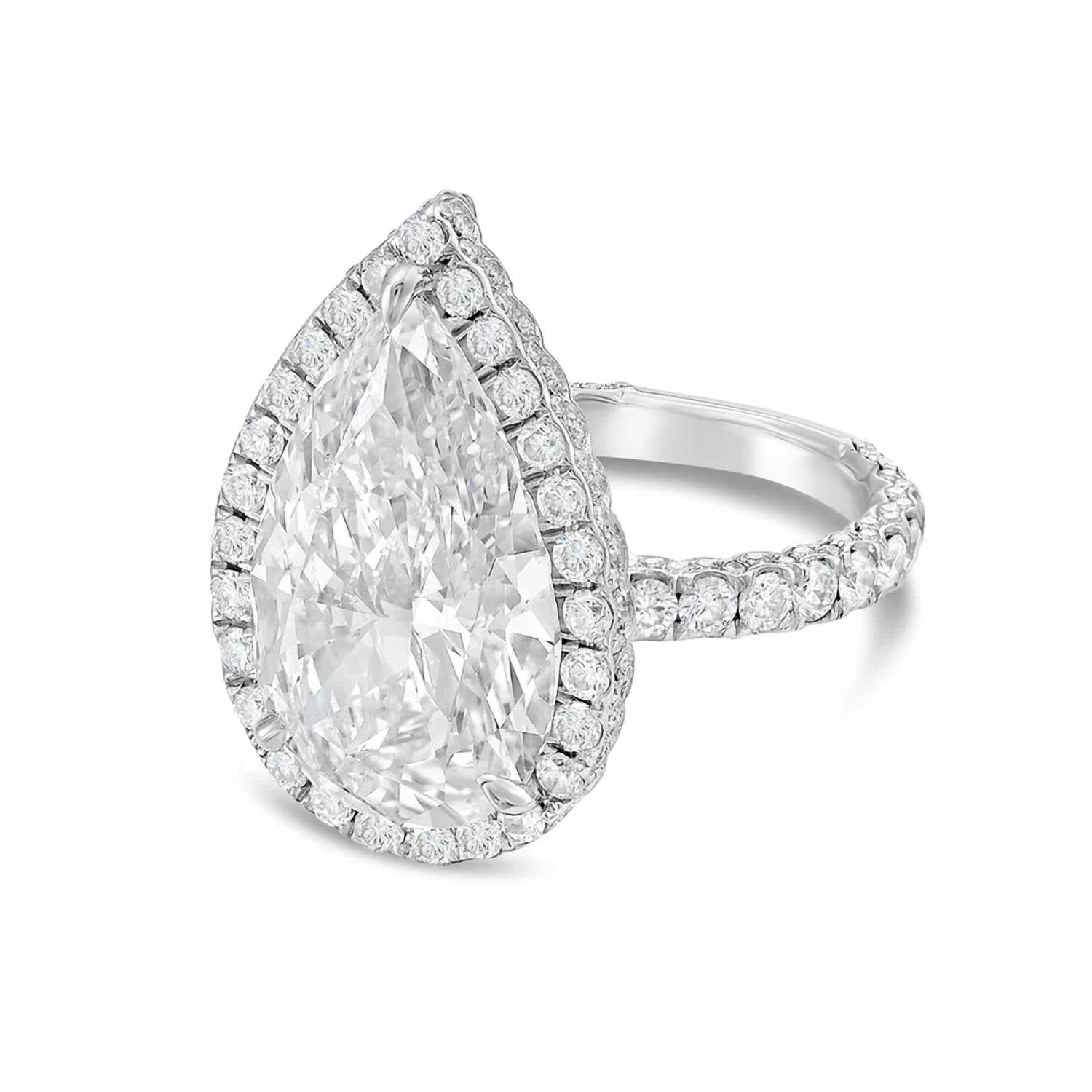 Diana M Jewels - Women's Pear Lab-Grown Diamond Fashion Ring (13.00 Ct) - Signature