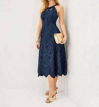 Lilly Pulitzer - Denise Lace Halter Midi Dress