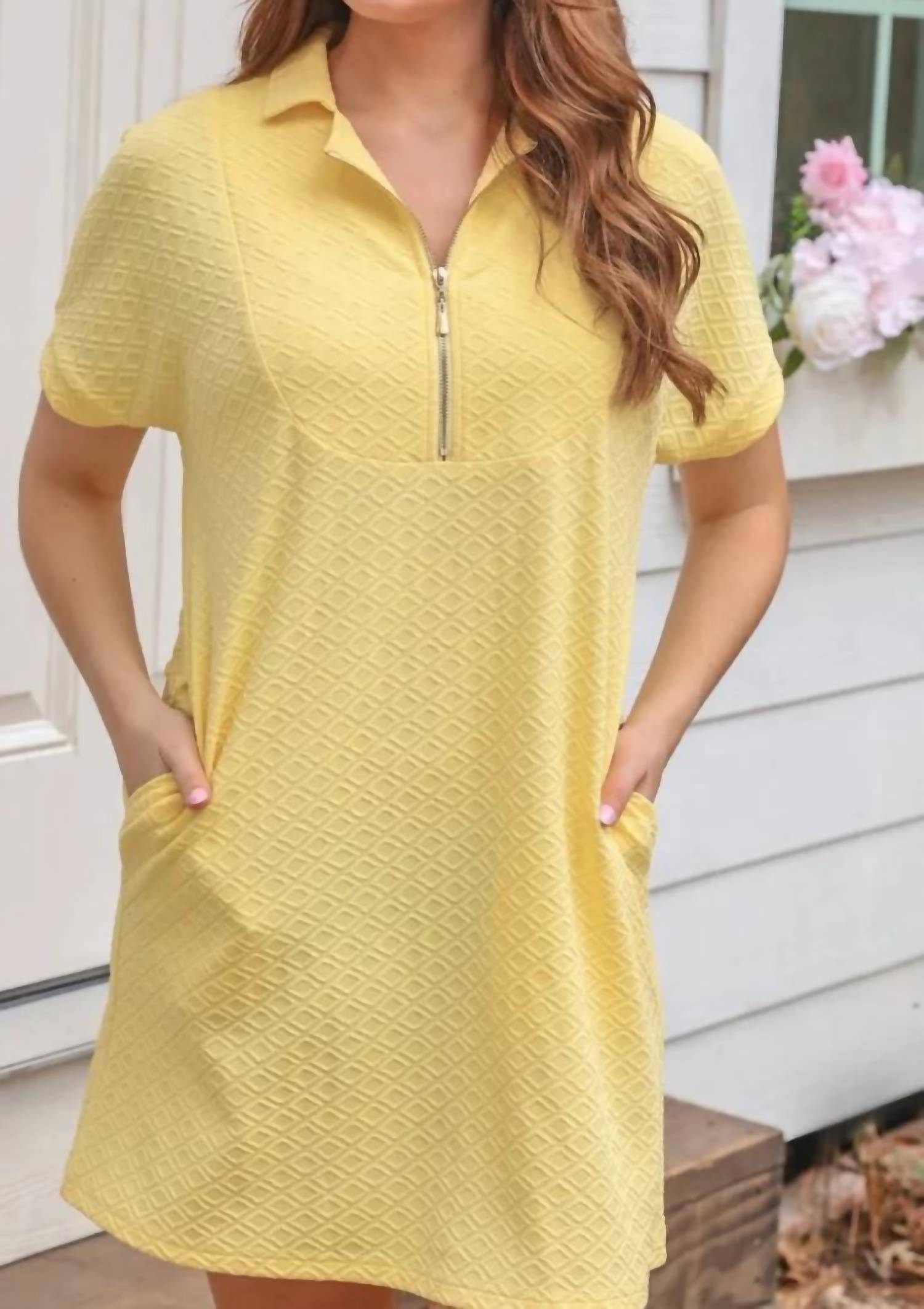 Jess Lea - Ezra Textured Zipper Dress