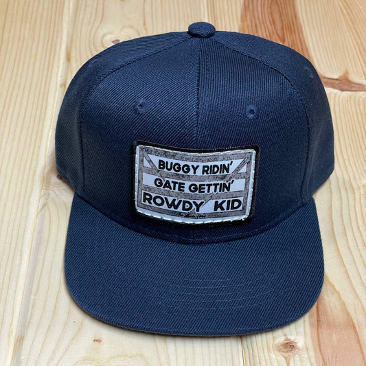 The Whole Herd - Boy's "Rowdy Kid" Leather Patch Hat