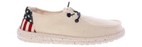 HEY DUDE Women's Wendy Americana Shoes in off white - women's flats