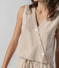 Lilla P - Cross Font Sleeveless Top