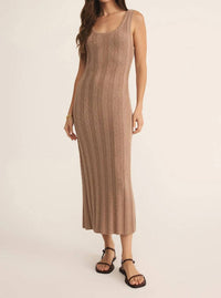Z Supply Corsica Dress in iced coffee - women's dress